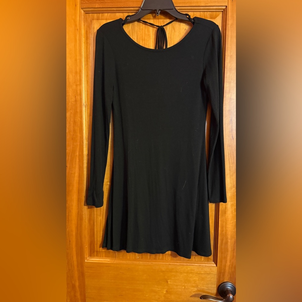 Forever 21 Black Long Sleeve Dress